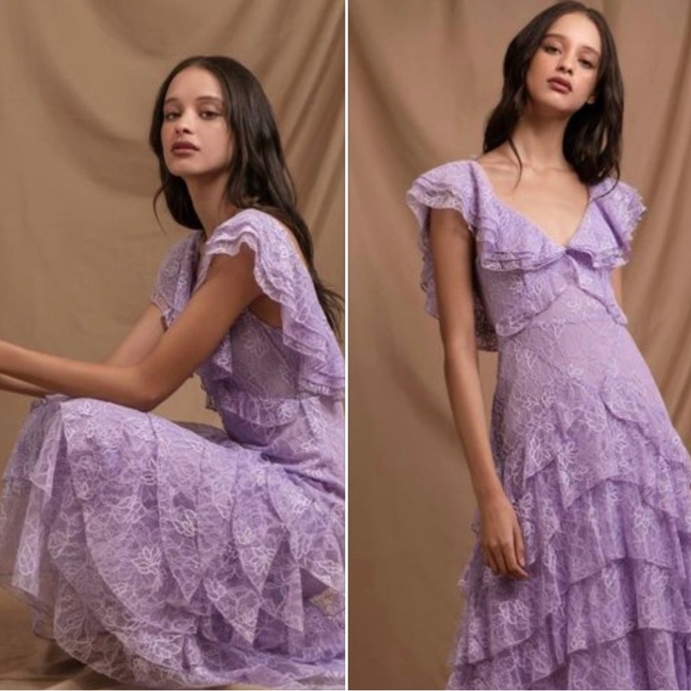 SAU LEE Lavender Rosie Dress